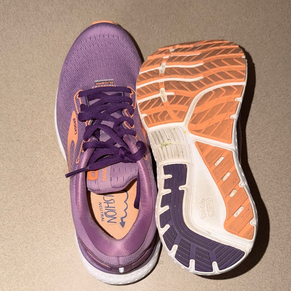 Brooks Women's Athletic Shoes in Purple and Orange - Picture 2 of 3
